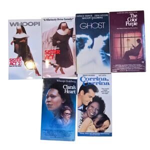 Lot of 6 VHS Whoopie Goldberg movies